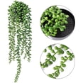 thumbnail image 7 of Zukuco Artificial String of Pearls Hanging Plants in Pots, Faux Potted Plants Realistic Green Succulent Fake Hanging Plants for Shelf Decor Desk Home Garden Decorations, 7 of 7