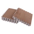 thumbnail image 2 of Plush Foam Floor Mat  10pcs Soft Foam Interlocking Rug  For Foyer Pink Brown Light Tan Grey, 2 of 8