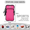 thumbnail image 2 of Diving cloth mobile phone arm bag sports fitness outdoor arm bag arm strap wrist bag - red, 2 of 5