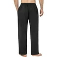thumbnail image 4 of Men's Pajama Pants Pockets Cotton PJ Pajama Bottoms Sleepwear Homewear Lounge Pants Soft Comfortable Sleep Pant Extended Size S-3XL, 4 of 7