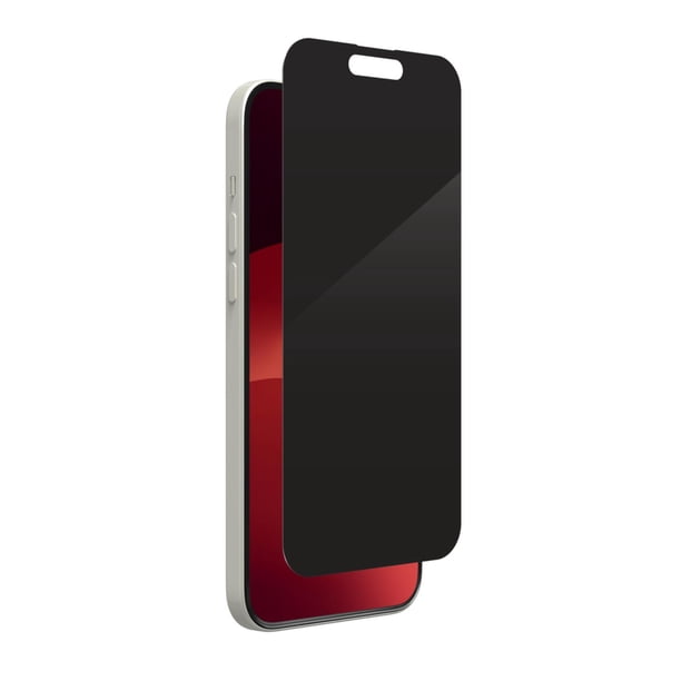 Mica Glass Elite ZAGG con privacidad 360 para iPhone 15 Plus negro