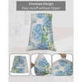 thumbnail image 7 of Blue Floral Pillow Covers King Size 2 Pack, Summer Botanical Hydrangeas Butterfly Soft Bed Throw Pillowcases Breathable Cooling Long Lumbar Body Pillow Sham Cover for Bed Sofa 20''x36'', 7 of 7