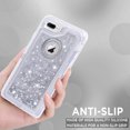 thumbnail image 3 of iPhone 7 Plus Case, iPhone 8 Plus Case, Cellularvilla Glitter Heavy Duty Girly Liquid Bling Quicksand 3in1 Hybrid Hard Bumper Soft Rubber Protective Cover For Apple iPhone 7 Plus/8 Plus, 3 of 4