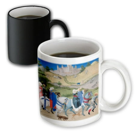 Johnson Brothers Berries - 3dRose August from Les Tres Riches Heures du Duc De Berry by Limbourg Brothers - Magic Transforming Mug, 11-ounce