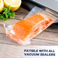 thumbnail image 3 of Deefre Vacuum Sealer Bags 2 Rolls 11"x50' Commercial Grade Food Saver Bags for Seal a Meal, BPA Free, Heavy Duty, Great for vac Storage, Meal Prep or, 3 of 7
