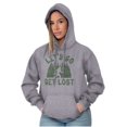 thumbnail image 4 of Let's Go Get Lost Bigfoot Legend Myth Unisex Plus Fleece Graphic Hoodie Brisco Brands 2X, 4 of 5