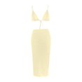 thumbnail image 3 of Traje de baño de tres piezas de bikini cómodo de nailon de color sólido para mujer Traje de baño de tres piezas para mujer OAVQHLG3B Store  lin121212, 3 of 4