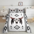 thumbnail image 2 of Feelyou Tribal Sheep Skeleton Full Size Comforter Sets, Bohemian Western Aztec Bedding Comforter Set, Vintage Fashion Theme Reversible Bedding Sets, Breathable Home Decor, 3 Pieces, 2 of 8