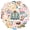 1A-35pcs, variant on 35pcs-100pcs Charming Animal Stickers Cute Character Stickers Vibrant DIY Stickers for Notebooks Laptops Suitcases
