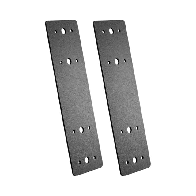 Placa plana de acero recta, 2 uds., placa de reparación de 10x3 pulgadas, resistente, soportes de conexión, placa de Metal con agujeros para enmarcar