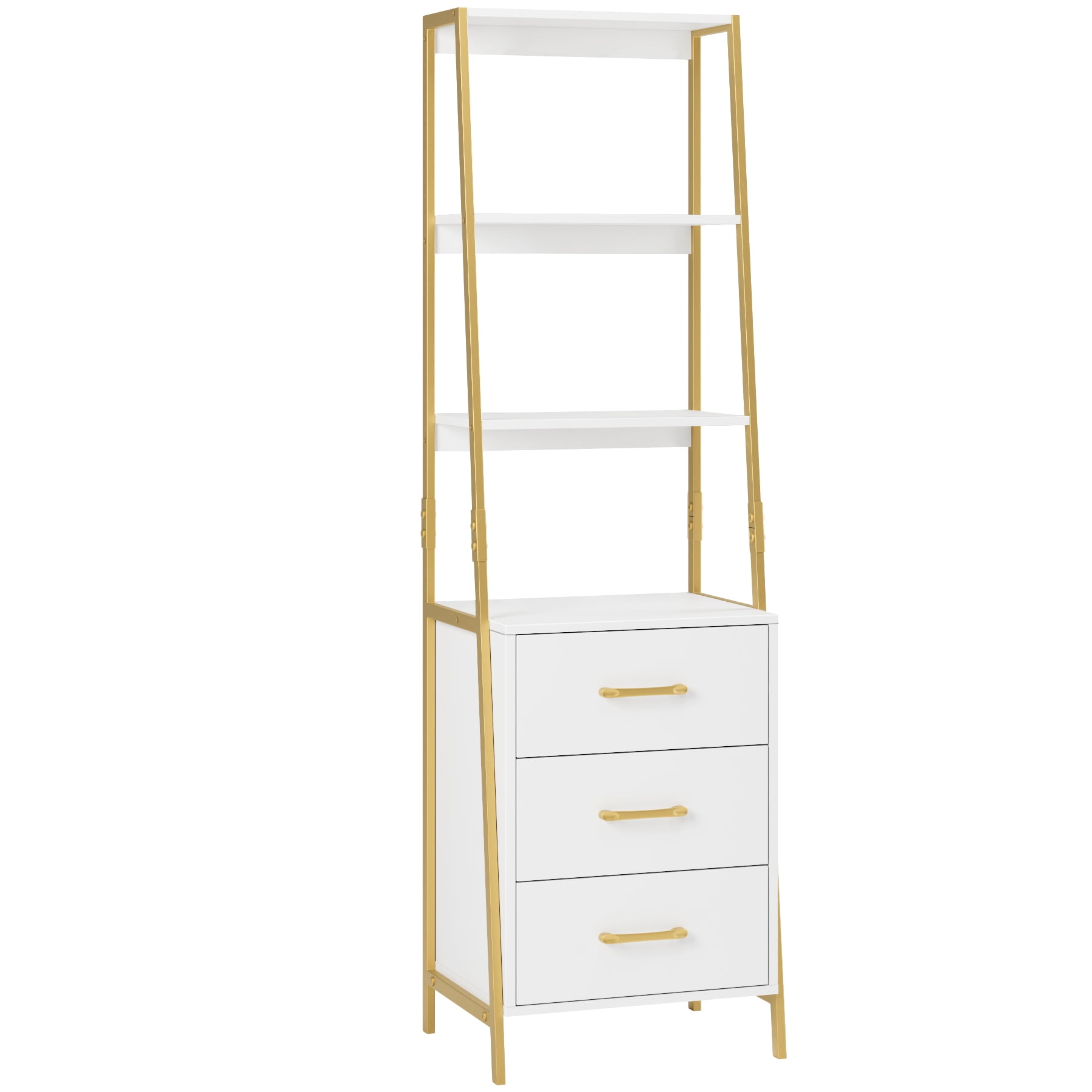 Homfa Triple Wide 6-Tier Bamboo Bookshelf, 5ft Tall Bookcase Homfa Triple Wide 6-Tier Bamboo Bookshelf, 5ft Tall Bookcase