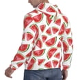 thumbnail image 6 of Lsque Hand Drawn Watermelon Pattern Casual Men's Hoodie,Hooded Sweatshirt with Kangaroo Pocket,Pullover Hoodie-4X-Large, 6 of 7