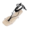 thumbnail image 2 of Sandalias planas Correa Estampado de leopardo Casual Zapatillas de mujer Wmkox8yii ytu6161, 2 of 7