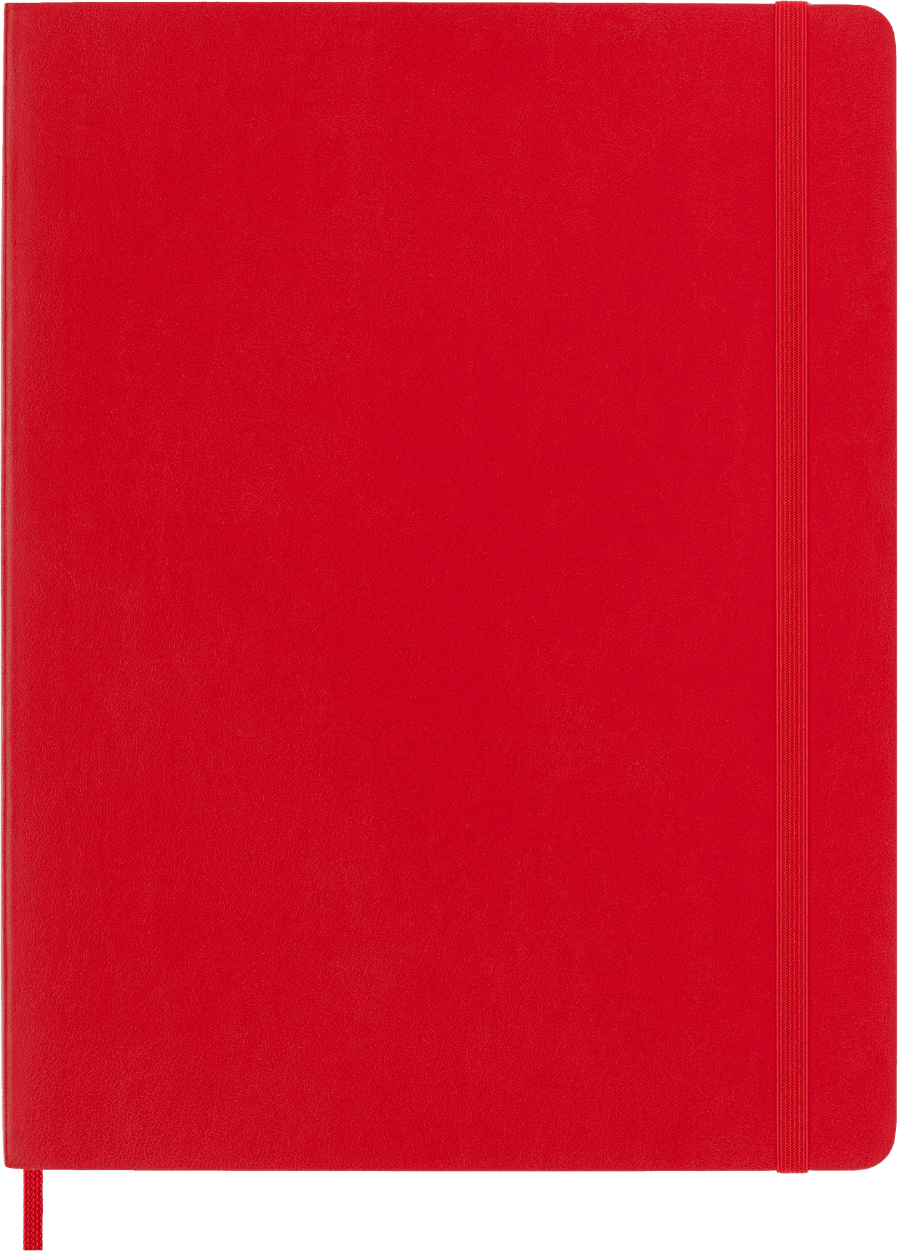 Moleskine Classic Notebook, Soft Cover, XL (7.5" x 9.75"), Ruled, Scarlet Red