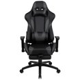 thumbnail image 3 of Bowery Hill Leather Racing Reclining Gaming Chair in Black and Gray, 3 of 12