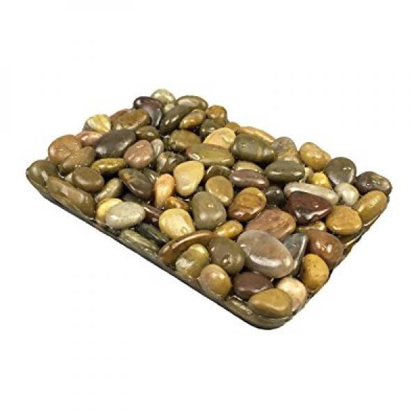 Stone Pebbles Soap Dish for Shower and Bathroom, Natural ...