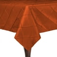 thumbnail image 1 of Ultimate Textile (3 Pack) Embroidered Pintuck Taffeta 84 x 84-Inch Square Tablecloth Persimmon Burnt Orange, 1 of 3