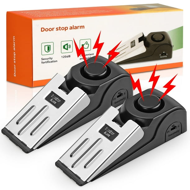 2 Pack Door Stop Alarm Door Stopper threelevel Adjustable High