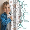 thumbnail image 3 of Blackout Kids Curtains,White Fairy Castle Pattern Childrens Insulated Curtains Set Of 2,Bedroom Essentials,Toddler Room Decor 52"x63", 3 of 5