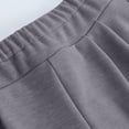 thumbnail image 4 of Bixock Women's Maternity Pants Elastic Waist Solid Color Over The Belly Straight Casual Wide Leg Pants with Pocket Pregnancy Clothes Pants, 4 of 5
