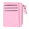 thumbnail image 1 of 5 Uds. Monedero Cuero Retro para Mujer Con Y Tarjetero Patrón Litchi() Rosa, 1 of 9