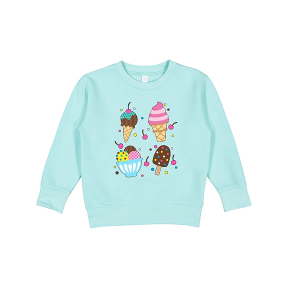 Inktastic Ice Cream with Patterns Toddler Sweatshirt