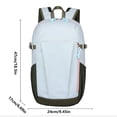 thumbnail image 2 of Hyknon Travel Backpack for Women Men, Large Capacity Lightweight Hiking Backpack, Minimalist Daily Leisure Sports Bag, Color Blocking Casual Bag, Daily Daypack for Camping Outdoor Activities, Blue, 2 of 8