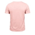 thumbnail image 6 of FINALGANG Mens Scoop Neck Short Sleeve Tee Soft Stretchy Relaxed Fit Plain Solid Color Everyday Basic Casual Top Leisure TShirts Pink S, 6 of 7