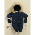 thumbnail image 2 of Manteau d'Hiver pour Bébé Combinaison Chaude à Capuche, 2 of 9