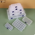 thumbnail image 5 of Jewelry Store Beaded Loose Bead Storage Box Transparent Plastic Lattice Box Accessory Box Classification Lattice Small Parts Box L, 5 of 6