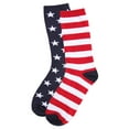 thumbnail image 4 of MeMoi Stars and Stripes Patriotic Crew Socks - Mens - Male, 4 of 7