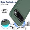 thumbnail image 5 of Dteck Case for Google Pixel 9 / 9 Pro,Military Grade Protection Silicone + PC Case Shockproof Back Cover for Google Pixel 9 / 9 Pro,Darkgreen, 5 of 5