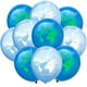 thumbnail image 5 of 20 globos de látex delicados de 30 cm con diseño de mapa del mundo y planetas, para decoración creativa de cumpleaños y fiestas (azul), 5 of 5