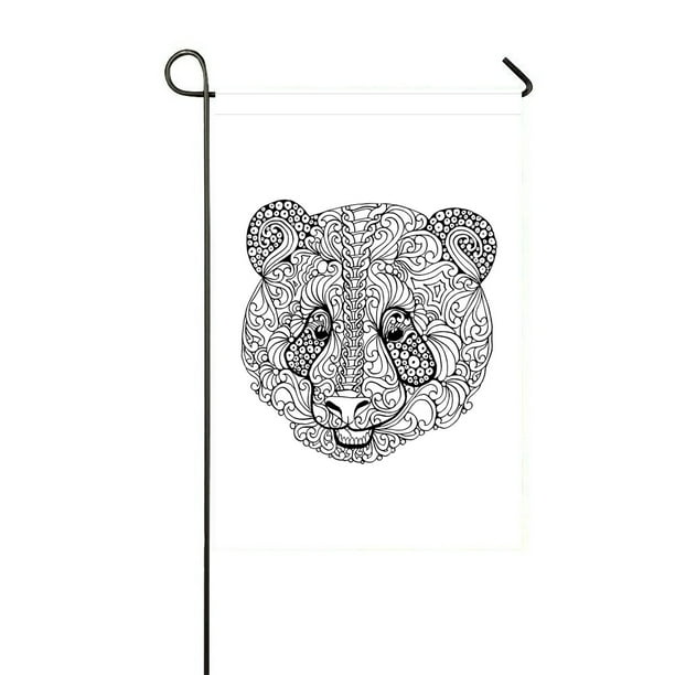 Eczjnt Giant Panda Panda Bear Garden Flag Outdoor Flag Home Party Garden Decor 12x18 Inch Walmart Com Walmart Com