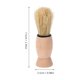 thumbnail image 2 of Men Barba Pincel de afeitar Pincel de afeitar portátil Barbería Cepillo de cepillo para el cabello Pincelado del cabello, 2 of 8