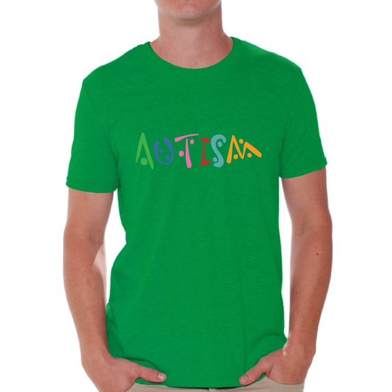Awkward Styles Men's Autism Autistic Support Graphic T-shirt Tops for Autism Awareness