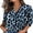 Blue Leopard, variant on Tops for Women 3/4 Length Sleeve V Neck Lightweight Business Casual Blouses Spring Summer Work Outfits
