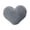 Gray, variant on Heart Shaped Plush Pillow Soft Stuffed Cushion Decorative Throw Pillow for Sofa Bed Chair and Home Interior Use