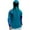 Cyan, variant on Men's UPF 50+ Sun Protection Hooded Shirt with Integrated Face Cover Long Sleeve Lightweight Rash Guard Shirts Navy XL
