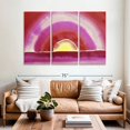 thumbnail image 2 of Elephant Stock Sunrise 1916 Wall Art - Horizontal Multi Panel Canvas - Living Room Wall Decor - Abstract Multi Panel - Pink And Red Decor By Georgia O'keeffe - 65" x 42", 2 of 4