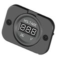 thumbnail image 1 of Medidor de voltaje digital de panel LED Baoblaze 12V-24V 5-48V 29mm, 1 of 6