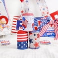 thumbnail image 3 of IPEWLEX Independence Day Decorative Ribbon - 197in Burlap Star Gift Tape | Patriotic Home & Window Decoration, Machine Washable, No Iron Needed, 3 of 4
