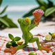 thumbnail image 3 of Valentine'S Day Decoration Proposal Flower Frog Resin Craft Ornaments, 3 of 5