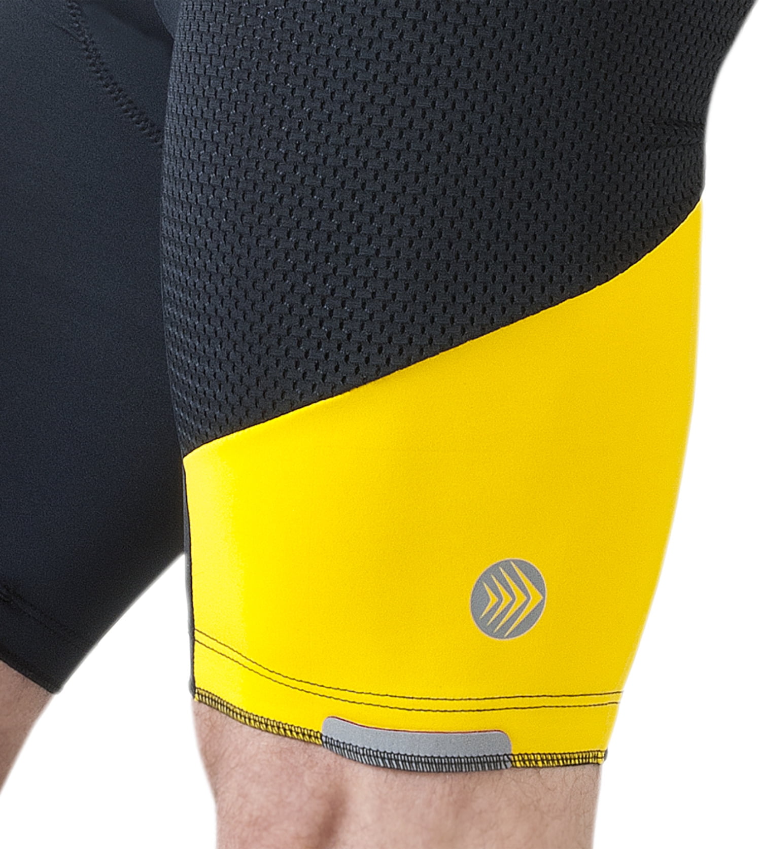 Aero Tech, Men's Gel Touring, USA Padded Bike Shorts, Innovative Mesh  Pockets, Safety Yellow