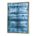 thumbnail image 1 of Aquarelle Indigo Géométrique V - Toile Encadrée Contemporaine, 1 of 3