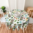 thumbnail image 6 of Easter Tablecloth Round 60 Inch Easter Eggs Table Cloth Gift Cute Bunny Easter Table Clothes Reusable Circle Table Cover for Dining Room Home Decor, 6 of 6