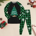 thumbnail image 2 of enyan Reindeer Christmas Pajamas Bo'y's Gi'rl's Colorable Clothing Sets 2 Piece Ki'ds Christmas Costumes Pants Sets Cute Playwear Green,7-8 Years, 2 of 6