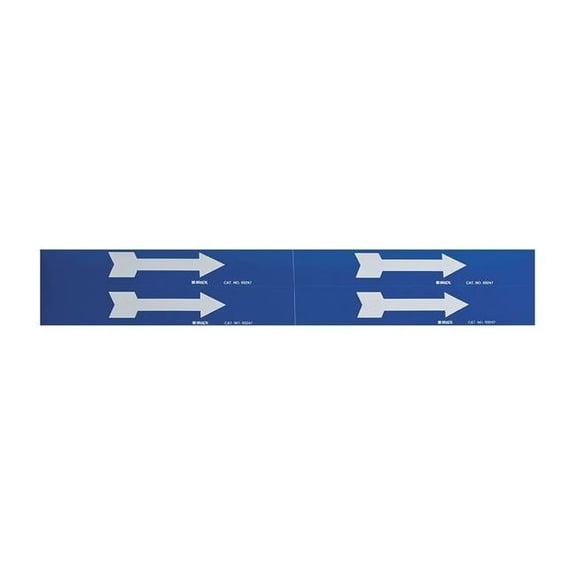 Brady Pipe Marker,(Arrow),1 1/8in H,7in W 93247