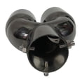 thumbnail image 4 of Ehuebsd Tubo Escape Doble Punta Silenciador Atornillado Corte Inclinado Titanio (63 Mm), 4 of 9