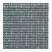 Solistone Atlantis 11-3/4 in. x 11-3/4 in. Beluga Dark Frosted Gray Glass Mosaic Wall Tile, Case of 10